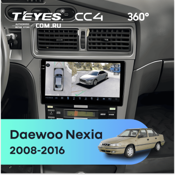 Штатная магнитола Teyes CC4 360 6/64 Daewoo Nexia (2008-2016)