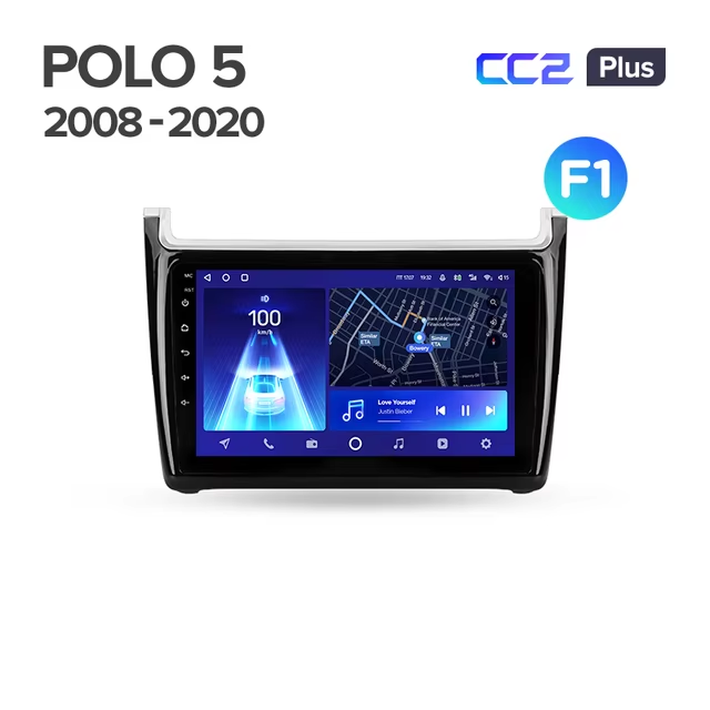 Штатная магнитола Teyes CC2 Plus 4/64 Volkswagen Polo 5 (2008-2020) F1
