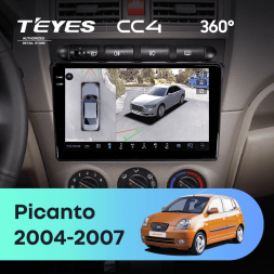 Штатная магнитола Teyes CC4 360 8/128 Kia Picanto SA Morning (2004-2007)