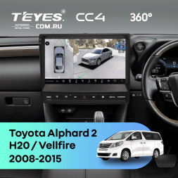 Штатная магнитола Teyes CC4 360 8/128 Toyota Alphard 2 H20 (2008-2015) F3