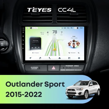 Штатная магнитола Teyes CC4L 6/64 с DTS Mitsubishi Outlander Sport (2015-2026) Тип-B