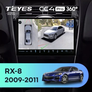 Штатная магнитола Teyes CC4 Pro 360 8/128 Mazda RX-8 SE (2009-2011) (11")