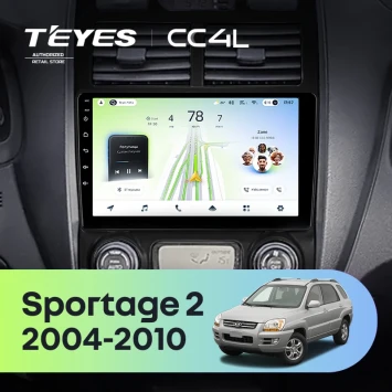 Штатная магнитола Teyes CC4L 6/64 с DTS Kia Sportage 2 (2004-2010) F2