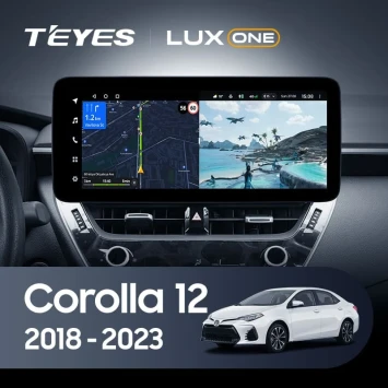 Штатная магнитола Teyes LUX ONE 6/128 Toyota Corolla 12 E210 XP210 (2018-2023) Тип-B