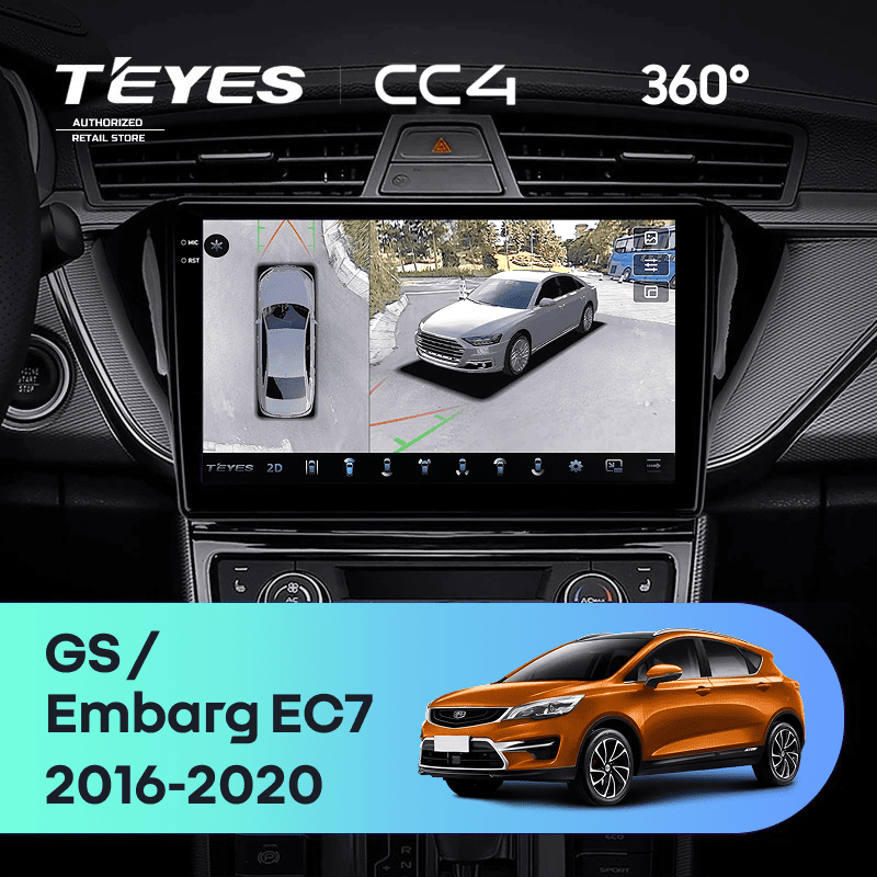 Штатная магнитола Teyes CC4 360 6/64 Geely GS (2016-2020) F2