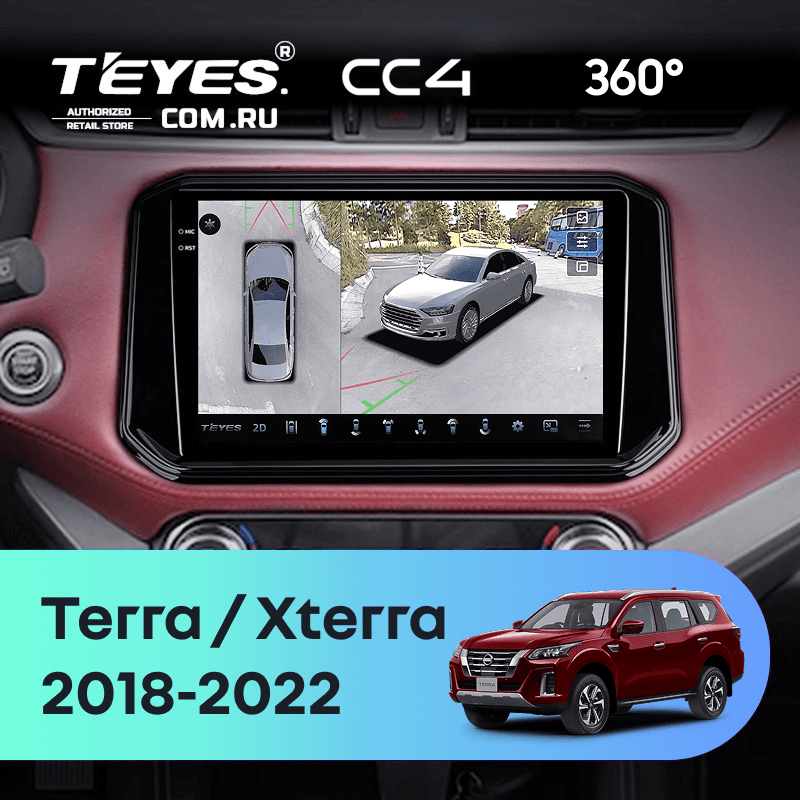 Штатная магнитола Teyes CC4 360 6/64 Nissan X-Terra (2018-2022)