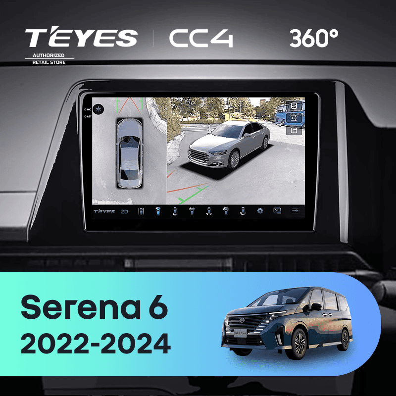 Штатная магнитола Teyes CC4 360 6/64 Nissan Serena 6 C28 (2022-2024)