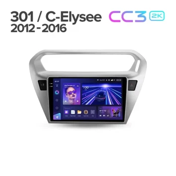 Штатная магнитола Teyes CC3 2K 6/128 Peugeot 301 (2012-2016) F2