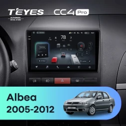 Штатная магнитола Teyes CC4 Pro 8/128 Fiat Albea (2005-2012)