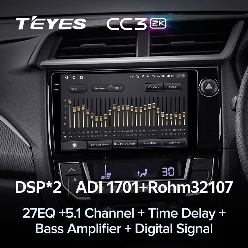 Штатная магнитола Teyes CC3 2K 4/64 Honda BRV (2015-2019) Правый руль