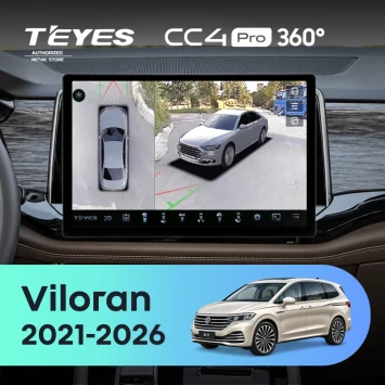 Штатная магнитола Teyes CC4 Pro 360 12/256 Volkswagen Viloran (2021-2026) (11")