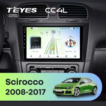 Штатная магнитола Teyes CC4L 6/64 с DTS Volkswagen Scirocco (2008-2017)