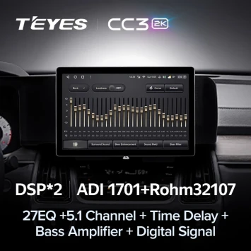 Штатная магнитола Teyes CC3 2K 4/32 Kia Sorento 4 MQ4 (2020-2024) (11")
