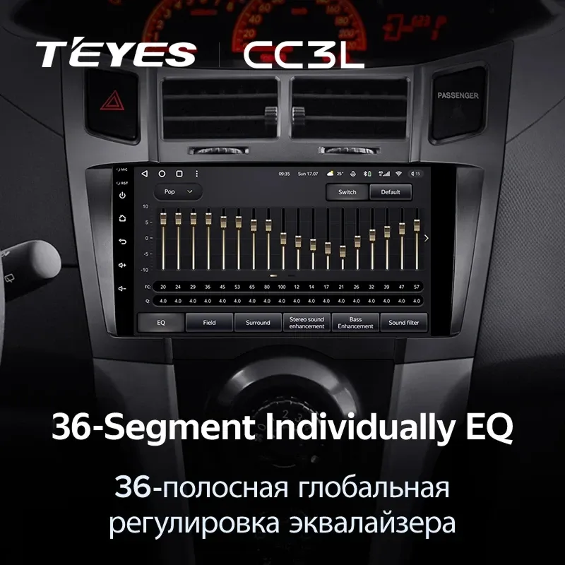 Штатная магнитола Teyes CC3L 4/32 Toyota Yaris 2 XP90 (2005-2012) F2