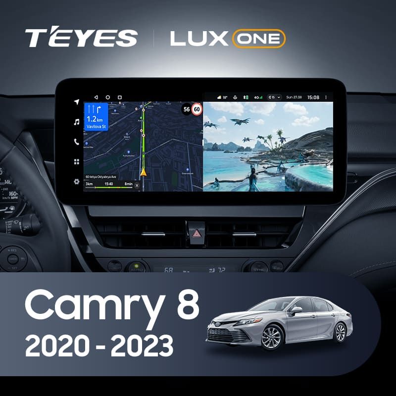 Штатная магнитола Teyes LUX ONE 4/32 Toyota Camry 8 XV70 (2020-2023)