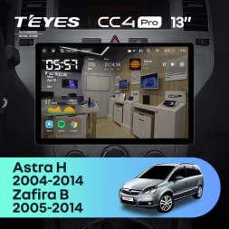Штатная магнитола Teyes CC4 Pro 8/128 Opel Zafira B (2005-2014) F3 (0din) (13")