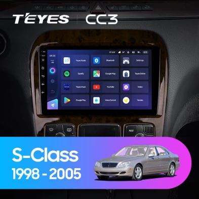 Штатная магнитола Teyes CC3 4/32 Mercedes-Benz S-Class W220 VV220 (1998-2005)