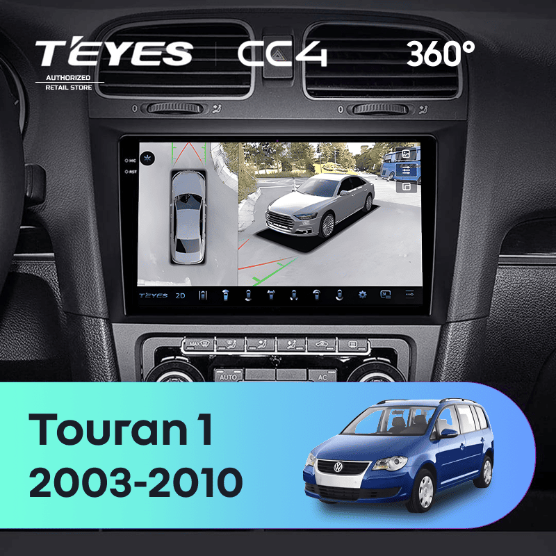 Штатная магнитола Teyes CC4 360 8/128 Volkswagen Touran 1 (2003-2010)