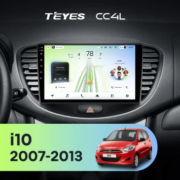 Штатная магнитола Teyes CC4L 6/64 с DTS Hyundai i10 (2007-2013)