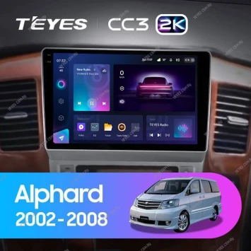 Штатная магнитола Teyes CC3 2K 4/32 Toyota Alphard 1 H10 (2005-2008) F2