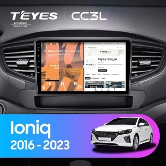 Штатная магнитола Teyes CC3L 4/64 Hyundai Ioniq AE (2016-2023) Тип-A