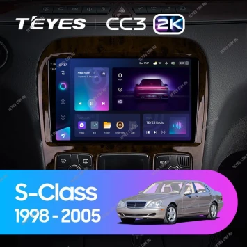 Штатная магнитола Teyes CC3 2K 6/128 Mercedes-Benz S-Class W220 VV220 (1998-2005)