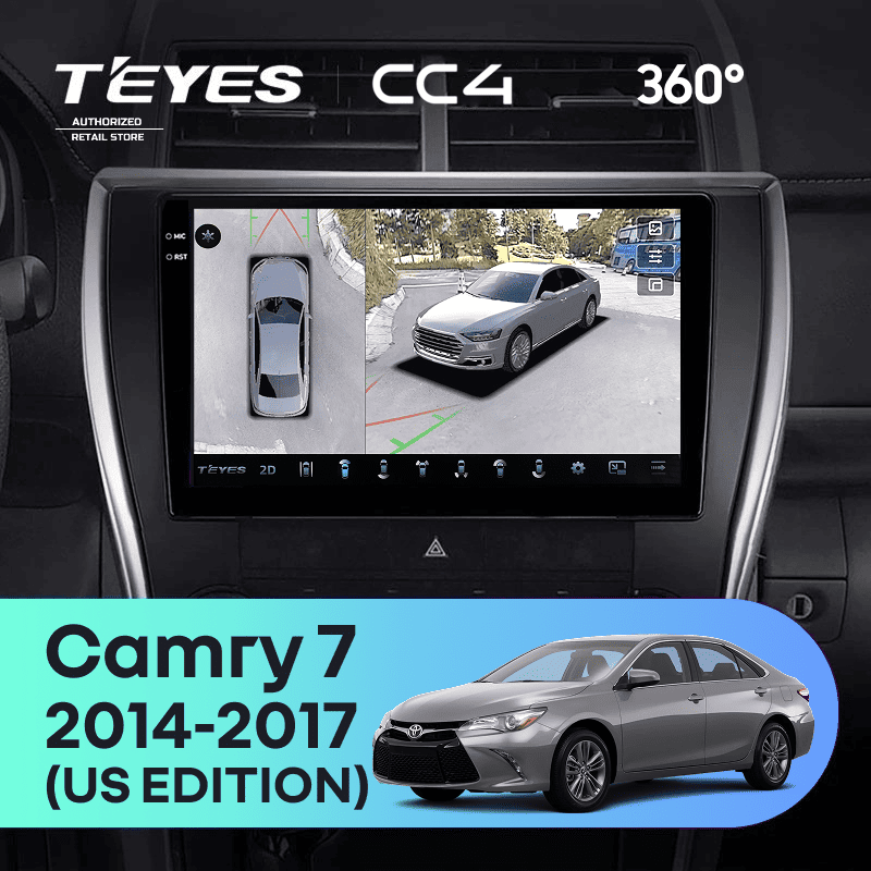 Штатная магнитола Teyes CC4 360 6/64 Toyota Camry 7 XV 50 55 (2014-2017) (North America) F5