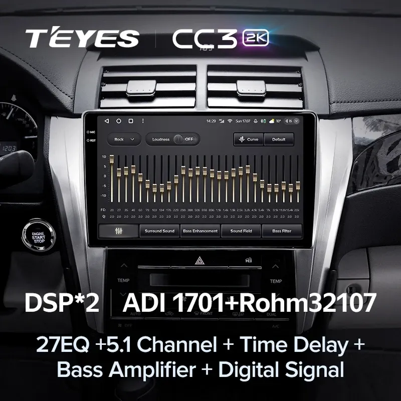 Штатная магнитола Teyes CC3 2K 6/128 Toyota Camry 7 XV 50 55 (2014-2017) F4
