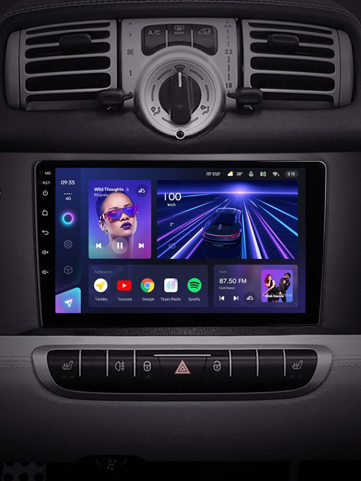 Штатная магнитола Teyes CC3 4/32 Mercedes-Benz Smart Fortwo 2 (2010-2015) F1