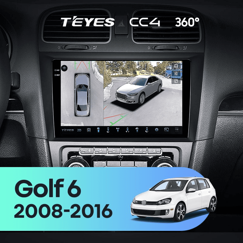 Штатная магнитола Teyes CC4 360 8/128 Volkswagen Golf 6 (2008-2016)