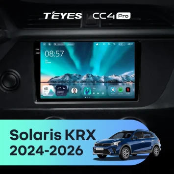 Штатная магнитола Teyes CC4 Pro 8/128 Solaris KRX (2024-2026)