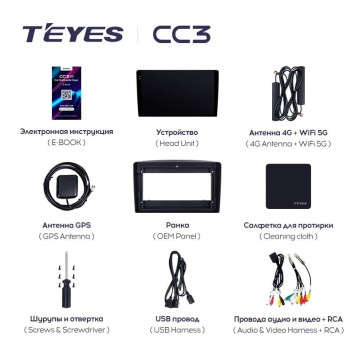 Штатная магнитола Teyes CC3L 4/32 Toyota Land Cruiser 100 (1998-2003) F1