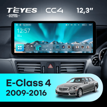 Штатная магнитола Teyes CC4 12.3" 8/128 Mercedes-Benz E-Class 4 W212 S207 A207 S212 C207 (NTG 4.0) (2009-2016) Правый руль Universal