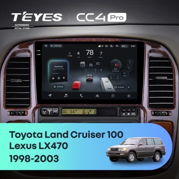 Штатная магнитола Teyes CC4 Pro 12/256 Toyota Land Cruiser 100 (1998-2003) F3