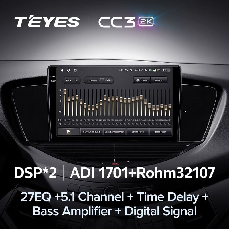 Штатная магнитола Teyes CC3 2K 6/128 Subaru Tribeca WX W10 (2004-2014)