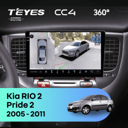 Штатная магнитола Teyes CC4 360 8/128 Kia Rio 2 (2005-2011) F2