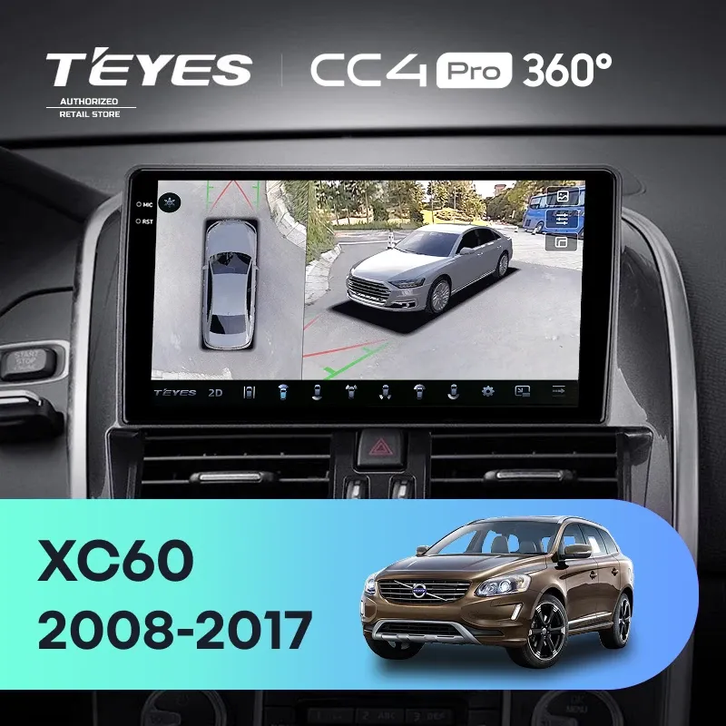 Штатная магнитола Teyes CC4 Pro 360 12/256 Volvo XC60 I 1 (2008-2017) Тип-A