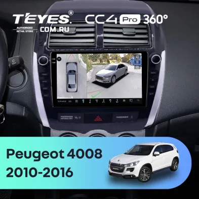Штатная магнитола Teyes CC4 Pro 360 8/128 Peugeot 4008 (2010-2016) Тип-B (9")