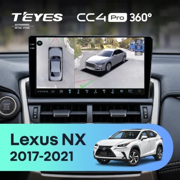 Штатная магнитола Teyes CC4 Pro 360 12/256 Lexus NX (2017-2021) F1
