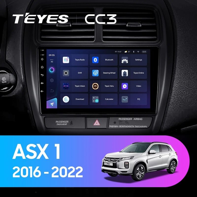 Штатная магнитола Teyes CC3 4/32 Mitsubishi ASX (2016-2022) Тип-A
