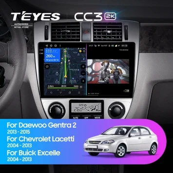 Штатная магнитола Teyes CC3 2K 4/64 Daewoo Gentra 2 (2013-2015) F2 Тип-B