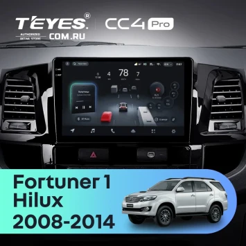 Штатная магнитола Teyes CC4 Pro 8/128 Toyota Fortuner (2008-2014) F1