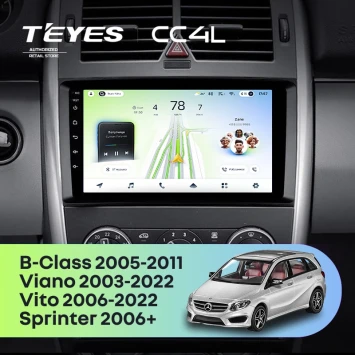 Штатная магнитола Teyes CC4L 4/64 Mercedes-Benz Vito W639\W447 (2006-2022)