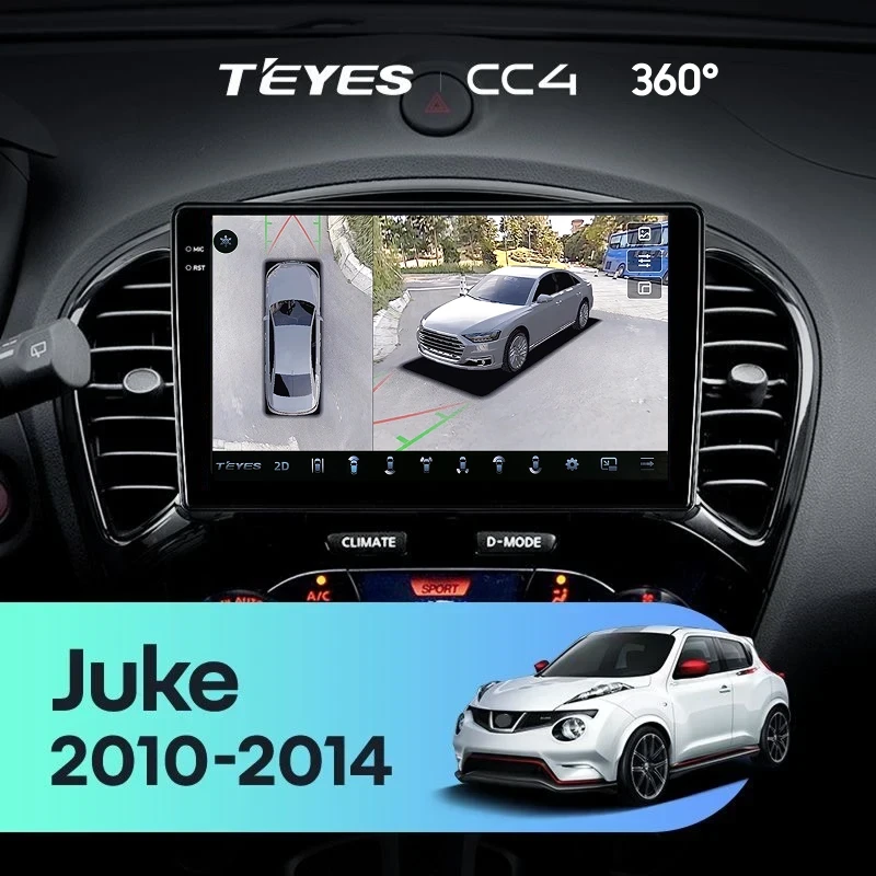 Штатная магнитола Teyes CC4 360 6/64 Nissan Juke (2010-2014) Тип-B