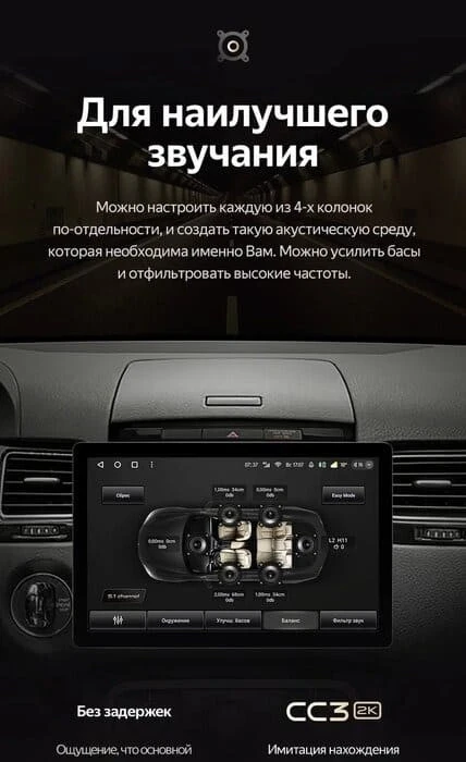 Штатная магнитола Teyes CC3 2K 4/32 Volkswagen Touareg FL NF (2010-2018) (13")
