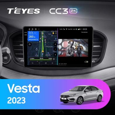 Штатная магнитола Teyes CC3 2K 6/128 Lada Vesta 2023+ F2 Тип-A