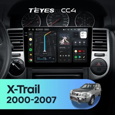 Штатная магнитола Teyes CC4 8/128 Nissan X-Trail T30 (2000-2007) F1