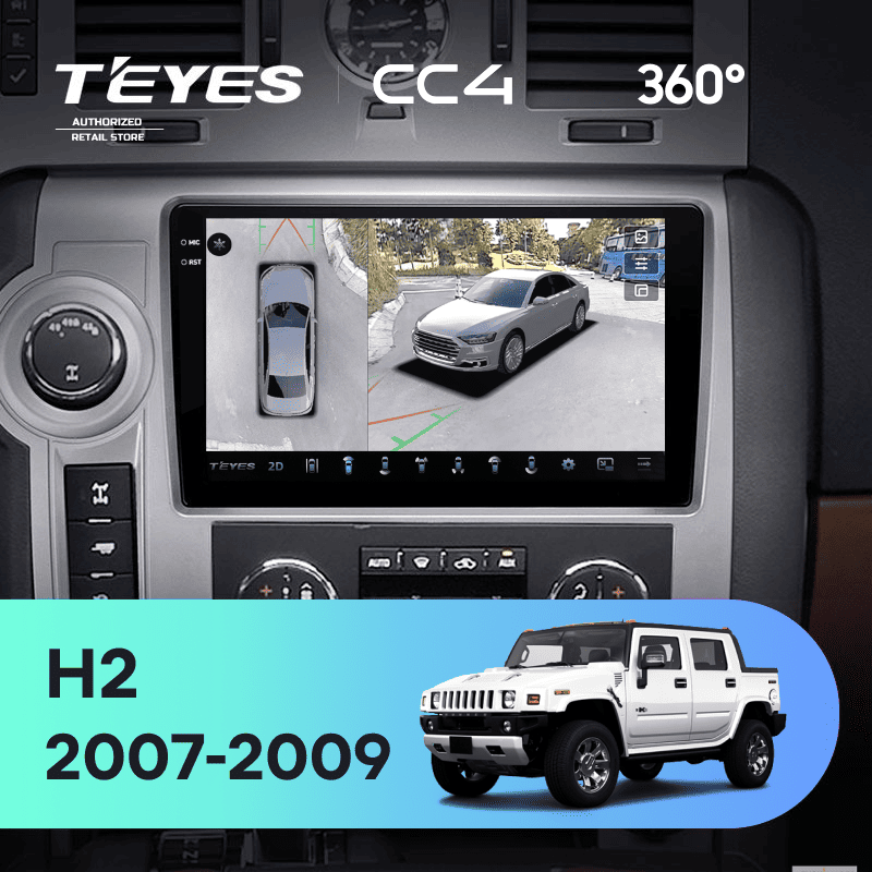 Штатная магнитола Teyes CC4 360 6/64 Hummer H2 E85 (2007-2009) F1