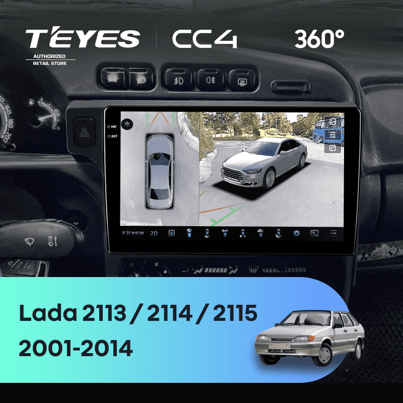 Штатная магнитола Teyes CC4 360 6/64 Lada 2114 (2001-2014) F1