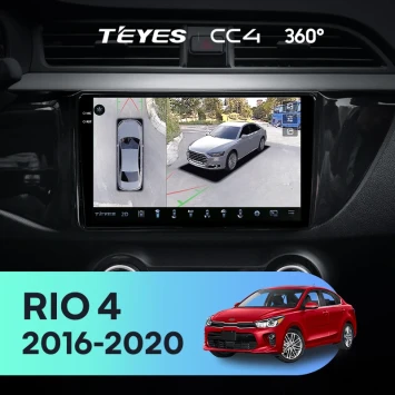 Штатная магнитола Teyes CC4 360 8/128 Kia Rio 4 (2016-2020) Тип-A